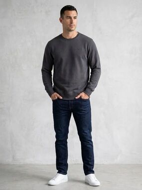 Hurley Men's Crewneck Sweater in Charcoal Gray